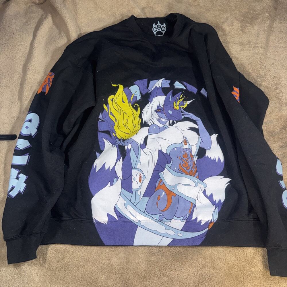 Nekomi Dark Kitsune Sweatshirt Men’s XL